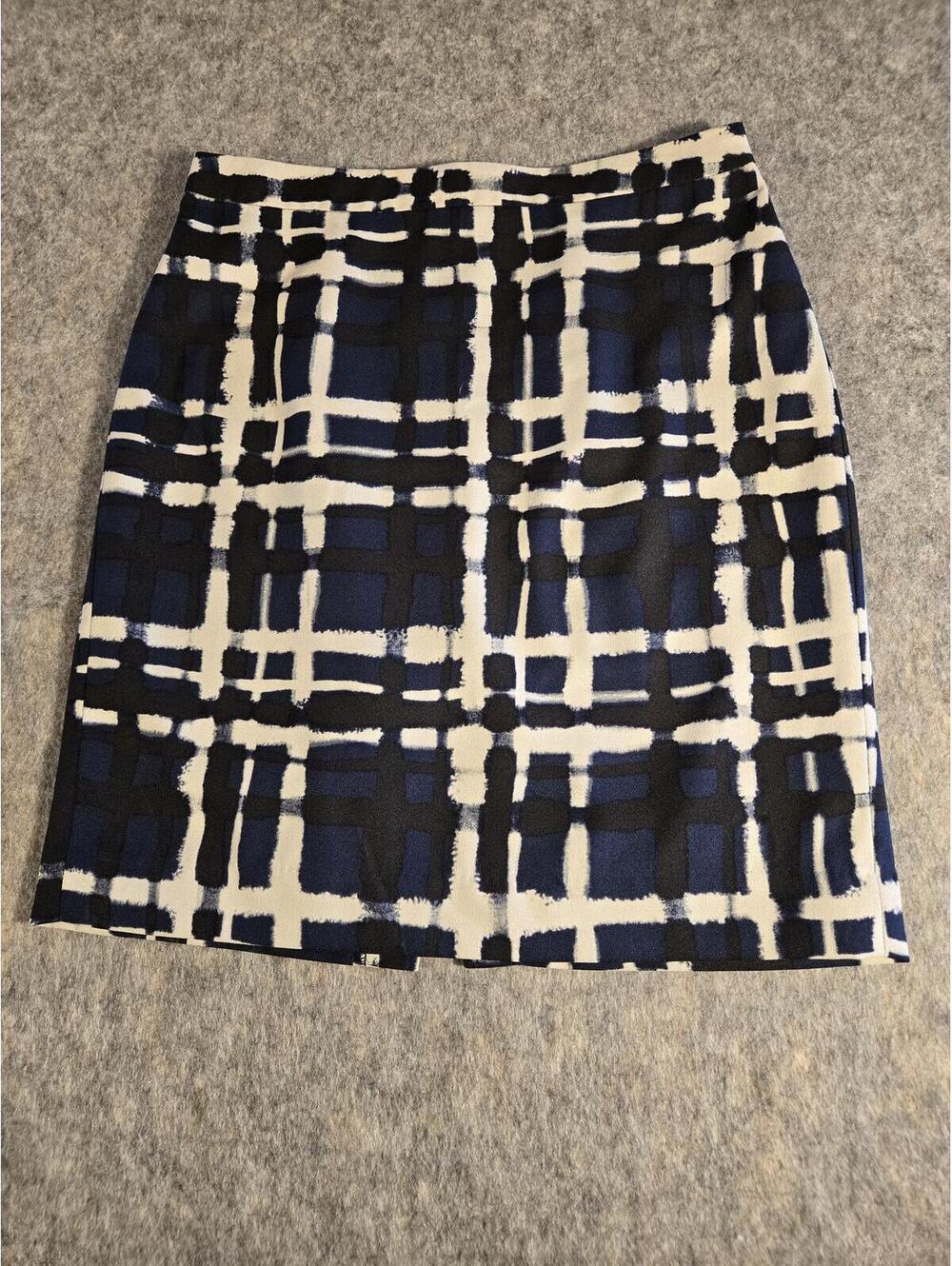 Banana Republic Plaid Pencil Skirt Sz 4 Preppy Professional